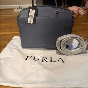Furla Slate Blue Shoulder Bag